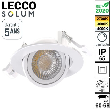 MINI SPOT LED ORIENTABLE 6W SOLUM LECCO