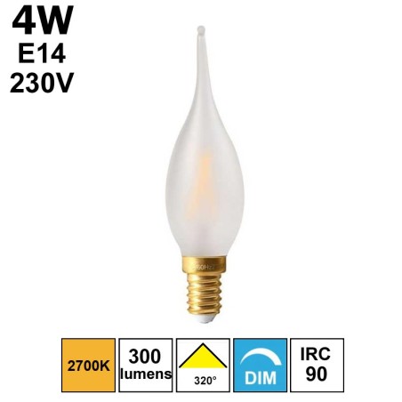 Ampoule flamme Girard Sudron grand siècle 4W E14 230V