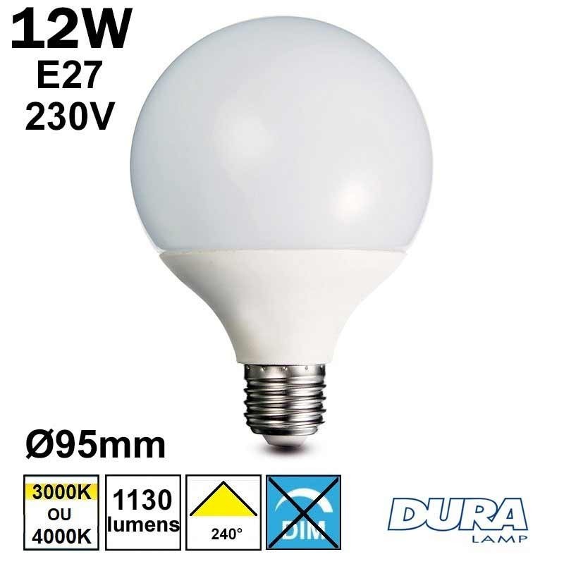 Ampoule GLOBE Ø95mm 12W E27 230V Ampoule GLOBE Ø95mm 12W E27 230V