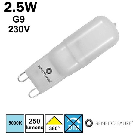 Ampoule LED G9 5000K - BENEITO 130L184-5F