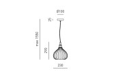 Suspension en verre GEA CLEOFE S11 Suspension en verre GEA CLEOFE S11