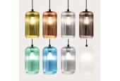 GEA LUCE RAIKA V/P – Suspension en verre cylindrique Ø 85 mm