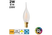 Ampoule FLAMME DROITE LED 2W E14 230V