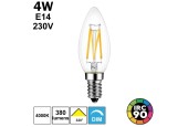Ampoule flamme claire 4W/4000K E14 230V