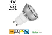 Ampoule LED 4W GU10 24-28Vac/Vdc - BAILEY 145032