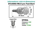 Ampoule Spirale 12W/2700K E14 230V Ampoule Spirale 12W/2700K E14 230V