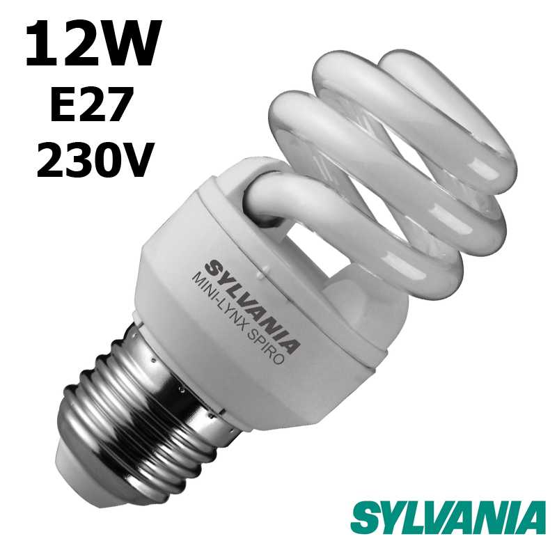 Ampoule Spiral Fast-Start SYLVANIA 12W E27 - Lampe SYLVANIA 0035212