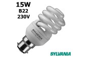 Ampoule Spirale 15W/2700K B22 230V