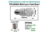 Ampoule Spirale 15W/4000K E27 230V Ampoule Spirale 15W/4000K E27 230V