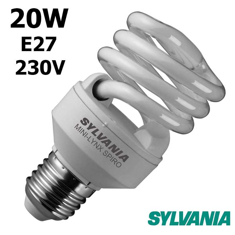 Ampoule Spiral Fast-Start SYLVANIA 20W E27 - Lampe SYLVANIA 0035223