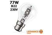 Ampoule Standard Eco halogene 77W B22 240V RADIUM