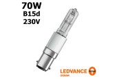 Ampoule halogène 70W B15d RADIUM 230V