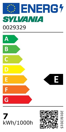 Classe énergétique E ampoule LED SYLVANIA ToLEDo Standard GLS 0029329