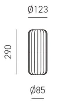 Dimensions verrine GEA LUCE RAIKA VP
