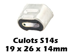 Différence entre culots latéraux ARIC et culot S14s